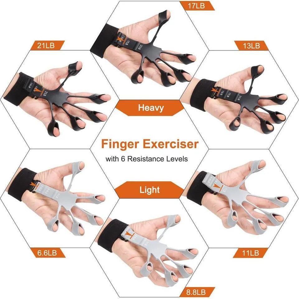 Adjustable Finger Gripper non-slip grip strength trainer / hand muscles strengthener