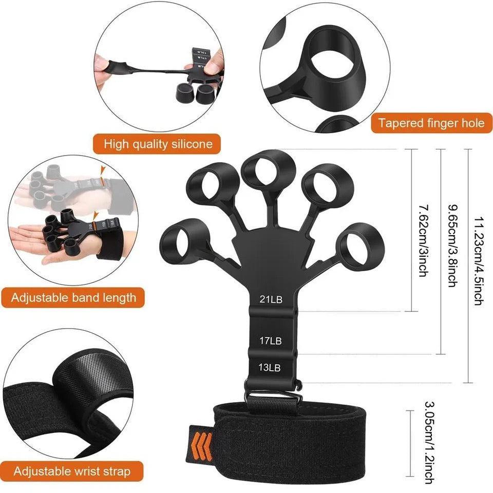 Adjustable Finger Gripper non-slip grip strength trainer / hand muscles strengthener