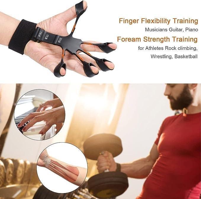 Adjustable Finger Gripper non-slip grip strength trainer / hand muscles strengthener